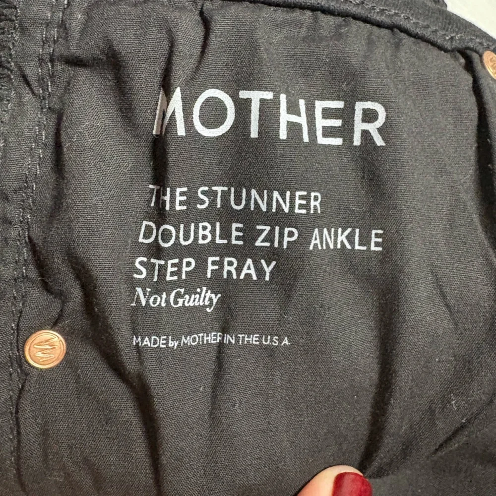Mother Denim The Stunner Double Zip‎ Ankle Step Gray Not Guilty - Picture 8 of 10